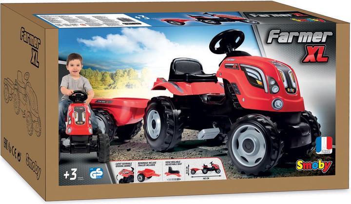 Image du produit Smoby Tracteur avec remorque-rouge