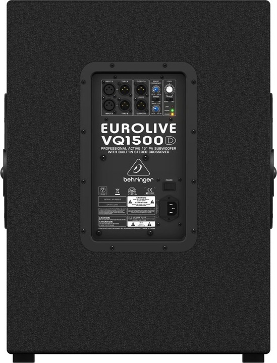 Actual product image Behringer Eurolive VQ1500D (Subwoofer active, 1 pc., 1x 500 W)