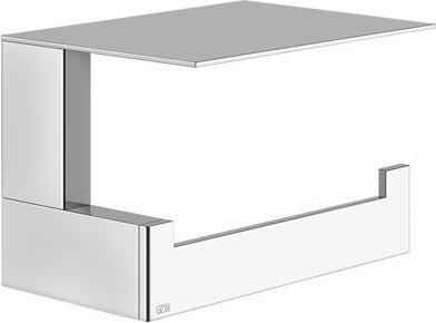Immagine prodotto Gessi Rettangolo accessori Porta rotolo carta WC con coperchio, a parete, 20849