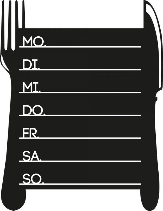 Trenddeko Tafelfolie Wochenplaner 4 (50 x 65 cm)