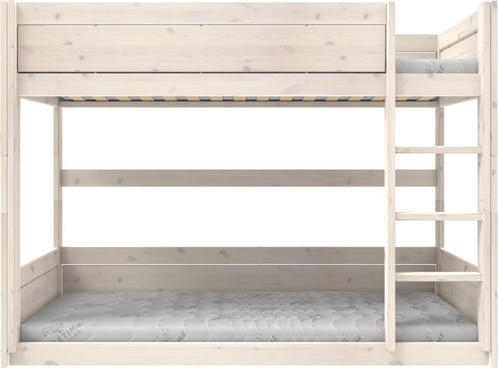 Produktbild Lifetime Kidsrooms niedriges Etagenbett mit gerader Leiter Breeze, Deluxe Lattenrost (90 x 200 cm)
