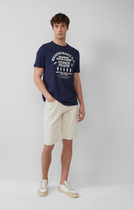 Produktbild S.Oliver T-Shirt Baumwoll-T-Shirt mit Crewneck und Artwork (XXL)