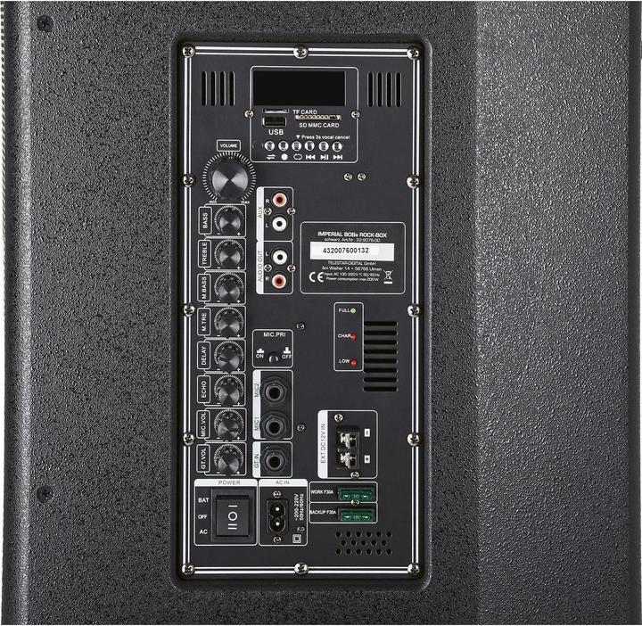 Actual product image Imperial BOBs ROCK-BOX Karaoke system Incl. remote control, Incl. karaoke function, Recording function (6 h)