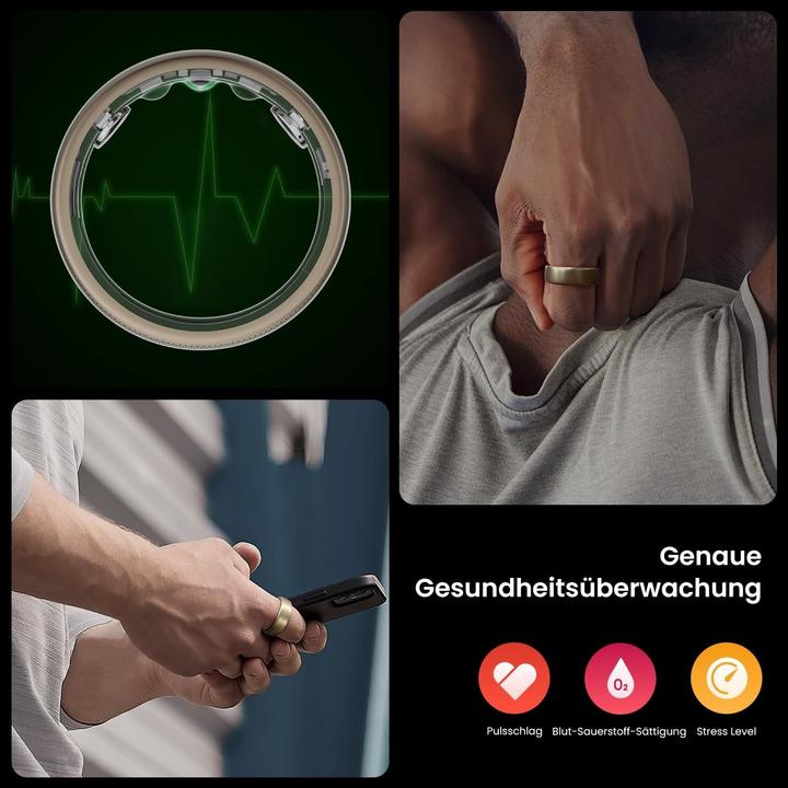 Produktbild Amazfit Helio Ring 8 Sport (8, Titanium)