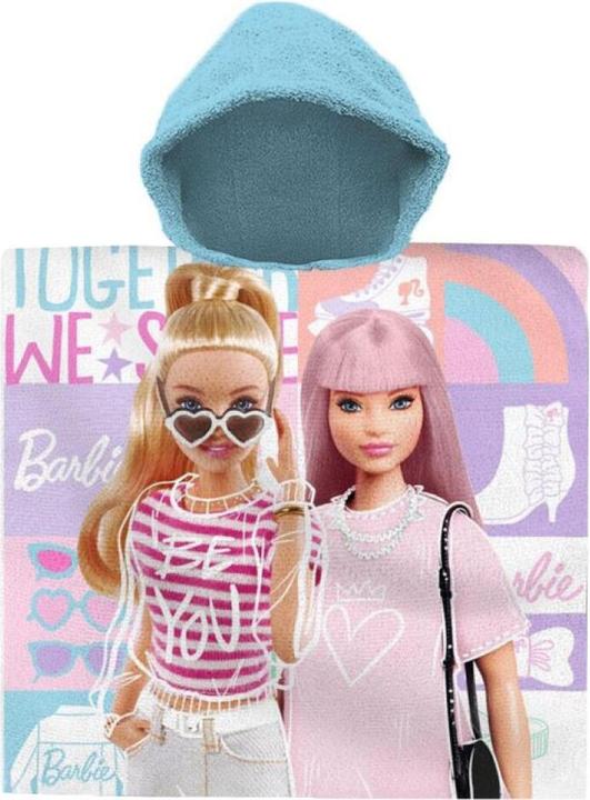 Kids Euroswan Barbie - Badeponcho - rosa/türkis - ca. 60 x 120 cm