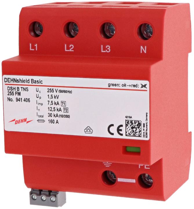 Actual product image Dehn SOEHNE Combination arrestor shield DSH TNS 255 FM TNS