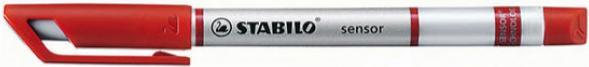 Actual product image STABILO SENSOR F Finliner with spring-loaded sharpener (Red, 1x)