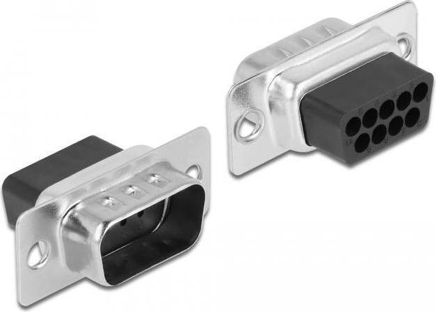 Produktbild Delock RJ-45 Buchse zu RS232 Stecker Montagesatz (0.05 m)