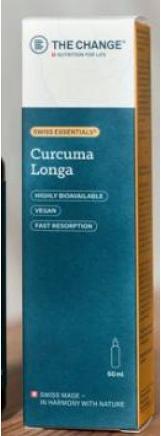 Actual product image BE THE CHANGE Curcuma Longa (1 Piece, Droplet, 60 g)