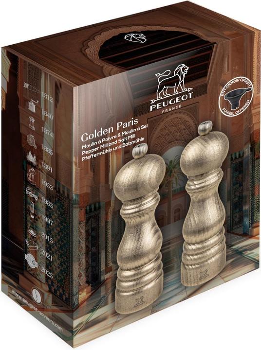 Actual product image Peugeot - 18 cm Pfeffer- & Salzmühle Golden Paris gold (Pepper, Salt)