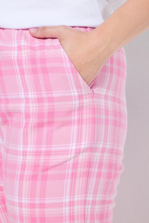 Produktbild Ulla Popken Pyjamahose, Karomuster, gerades Bein, Elastikbund (46, 48)