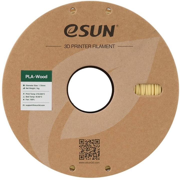 Image du produit eSUN Filament Bois Naturel 1.75mm 500g (PLA+ LECTURE, 1.75 mm, 1000 g)