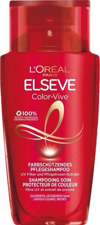 L'Oréal Paris Shampooing traitant Elseve Color-Vive format mini (90 ml, Shampoing liquide)
