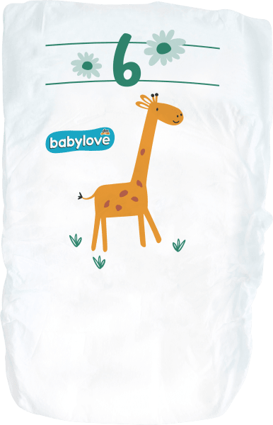 Immagine prodotto dm babylove Premium-Windeln (Dimensione 6, Pacco trasportabile, 32 Pezzo/i)