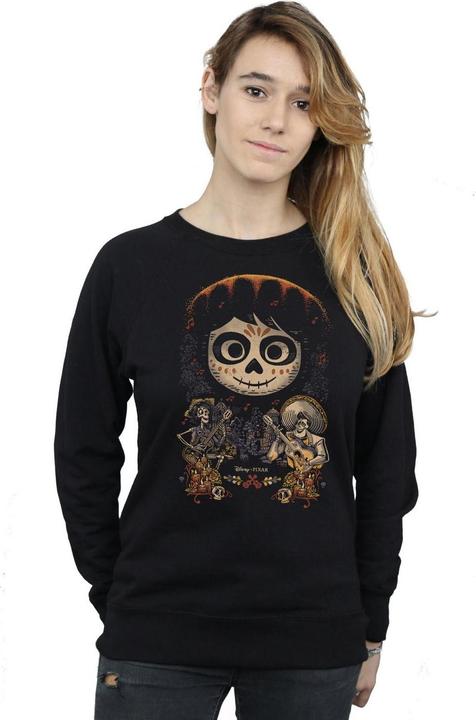 Actual product image Disney Womens/Ladies Coco Miguel Face Poster Sweatshirt (M)