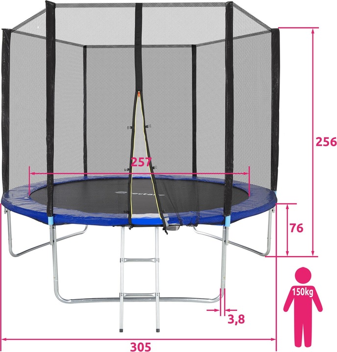 Image du produit tectake Trampoline de jardin (305 cm)