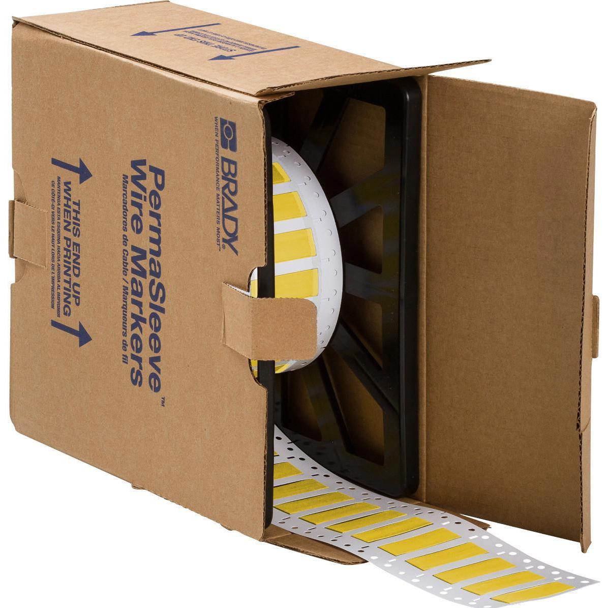 Brady, Etiketten, 3:1DPS-9.5x50-B7646-YL, Dieselresistenter Schrumpfschlauch, Gelb, 50,8 x 9,5mm, für Kabeldur