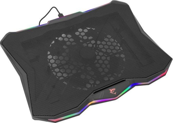 White Shark Cooling stand for laptop Glacier, up to 17.3 ", 1 silent fan, RGB backlight