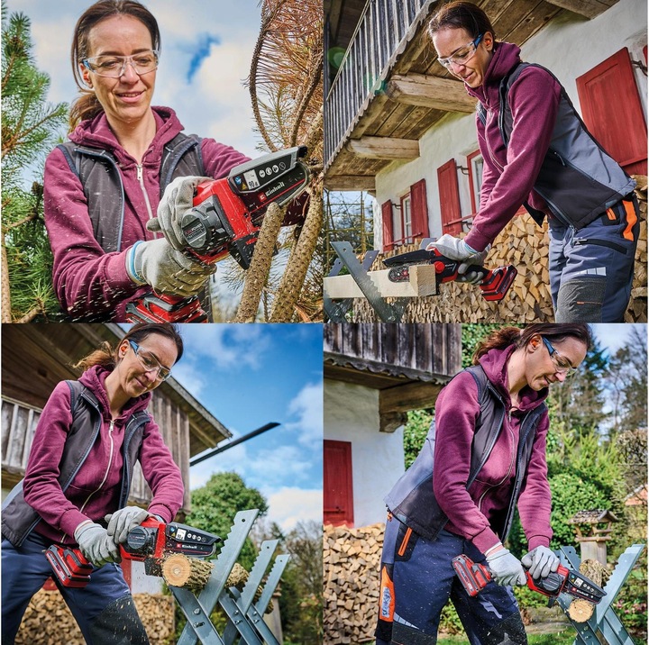 Actual product image Einhell 4600040 GE-PS 18/15 Li BL-Solo Power X-Change 18V Li-Ion cordless chainsaw (Battery chain saw)