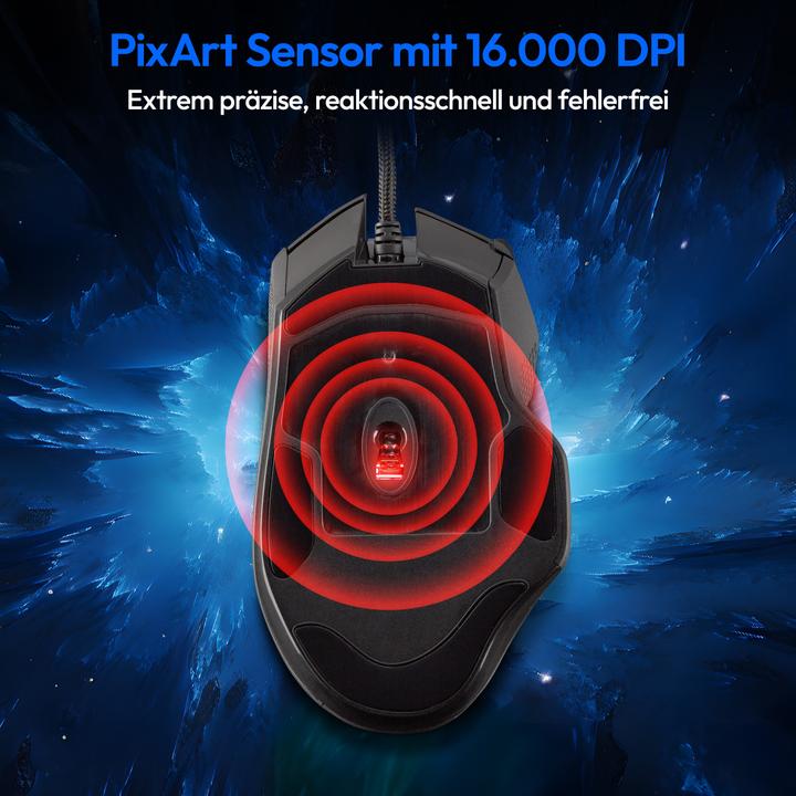 Immagine prodotto Medion Mouse da gioco ERAZER Wizard P20 (Cablato)