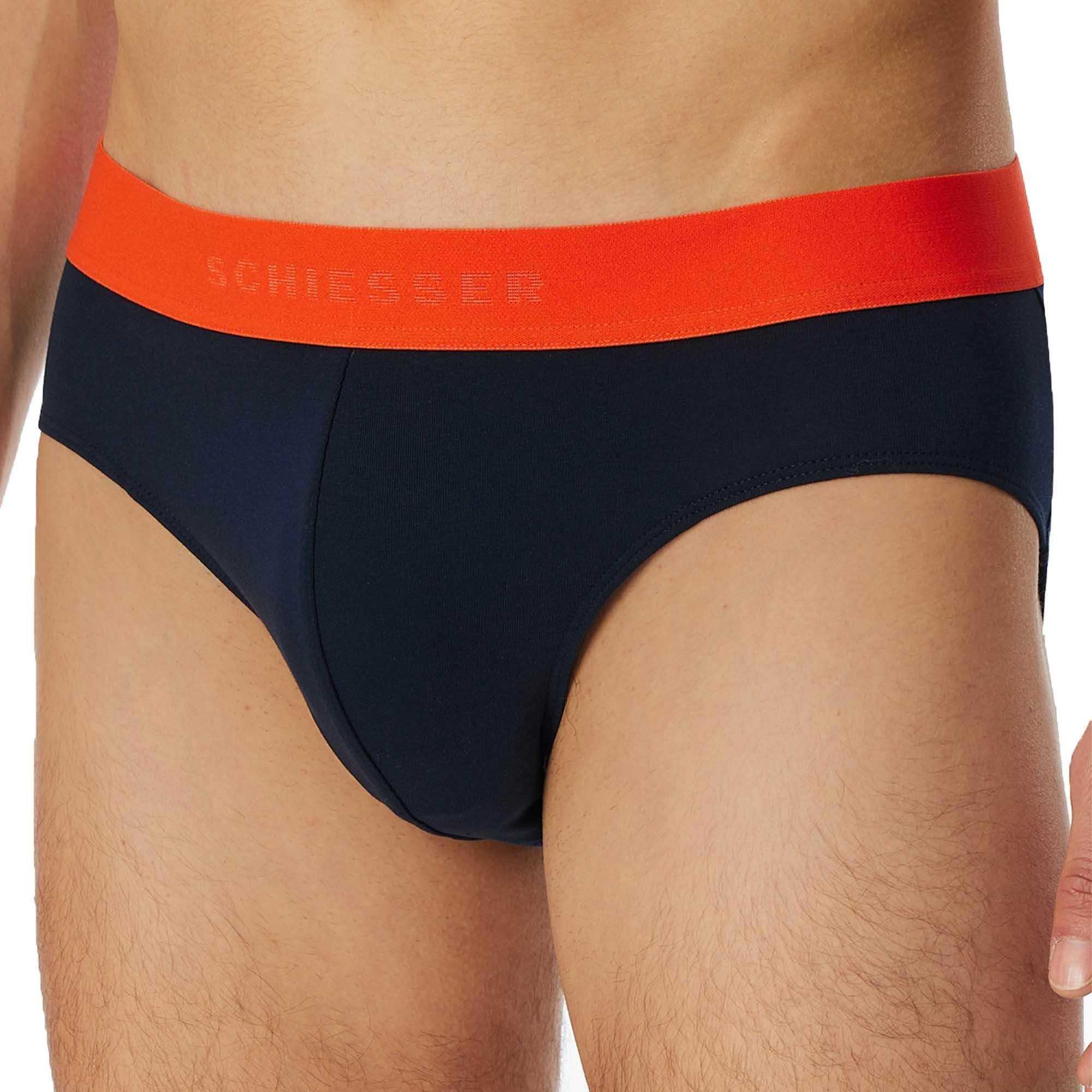 Thumbnail - Schiesser, Herren, Unterhosen, Rioslip 95/5 Organic Cotton, Mehrfarbig, (9, 3er Pack)