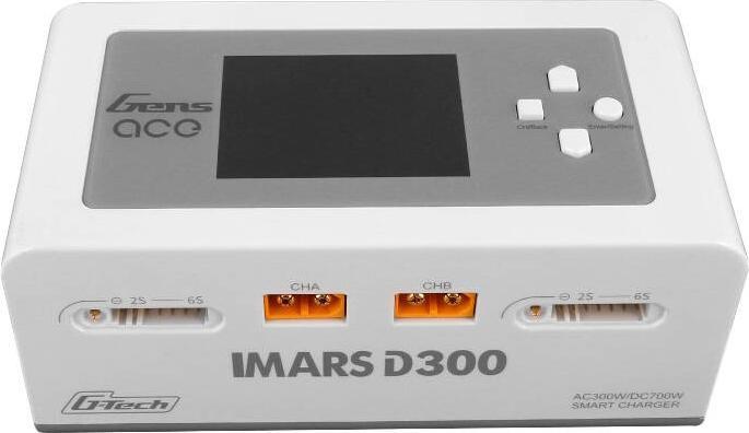 Produktbild Gens Ace IMARS D300 G-Tech Channel AC/DC 300W/700W RC Battery Charger-EU White