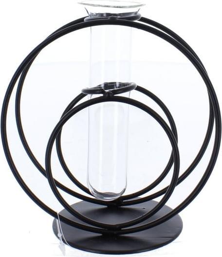 Produktbild MICA Living Vase - Reagenzgläser in Ständer - aus Metall und Glas - ca. 12,5 x 8 x 13,5 cm (1 x)