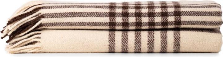 Produktbild MojaMajo Wolldecke Joao 140x190 cm, Braun Weiss (140 x 190 cm)