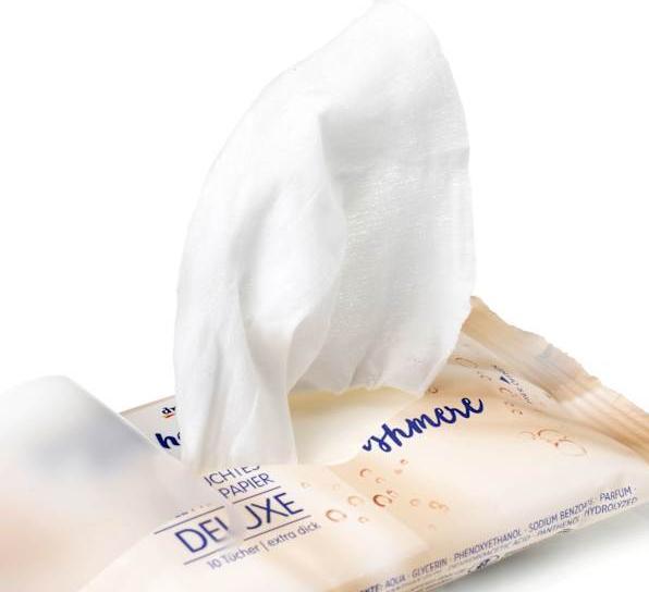 Produktbild dm Sanft&Sicher Feuchtes Toilettenpapier Deluxe Cashmere (10 Stk.)