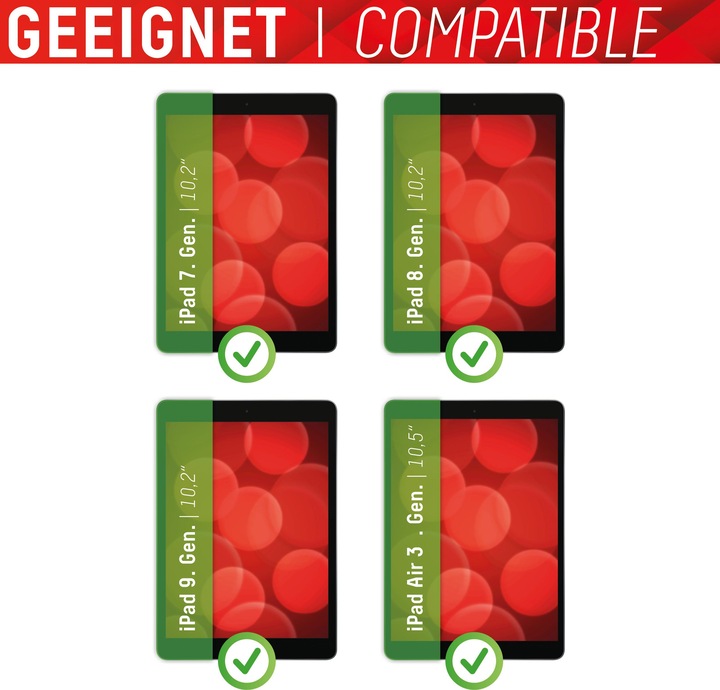 Produktbild Displex Tablet Glass, Tablet Schutzglas (1 Stück, iPad 2020 (8. Gen), iPad 2021 (9. Gen), iPad 2019 (7. Gen), iPad Air 2019 (3. Gen))