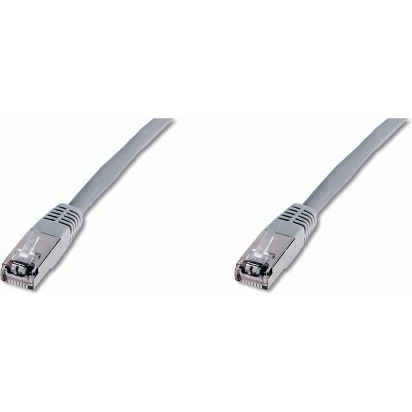 Thumbnail - Digitus CAT 5e SF-UTP Patchkabel Cu PVC AWG 26/7 Länge 7 m Farbe Grau (SF/UTP, CAT5e, 7 m), Netzwerkkabel