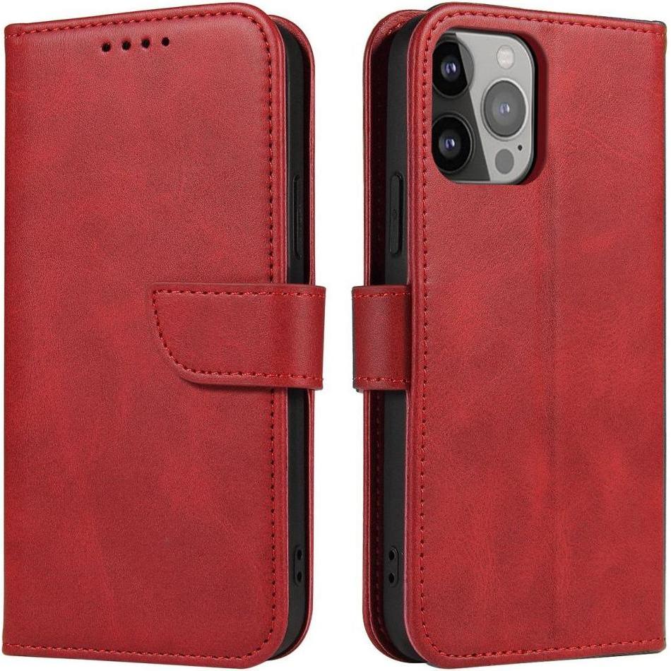 Hurtel Magnet Case für Samsung Galaxy S23 Ultra Flip Cover Wallet Stand rot (Samsung Galaxy S23 Ultra), Smartphone Hülle...