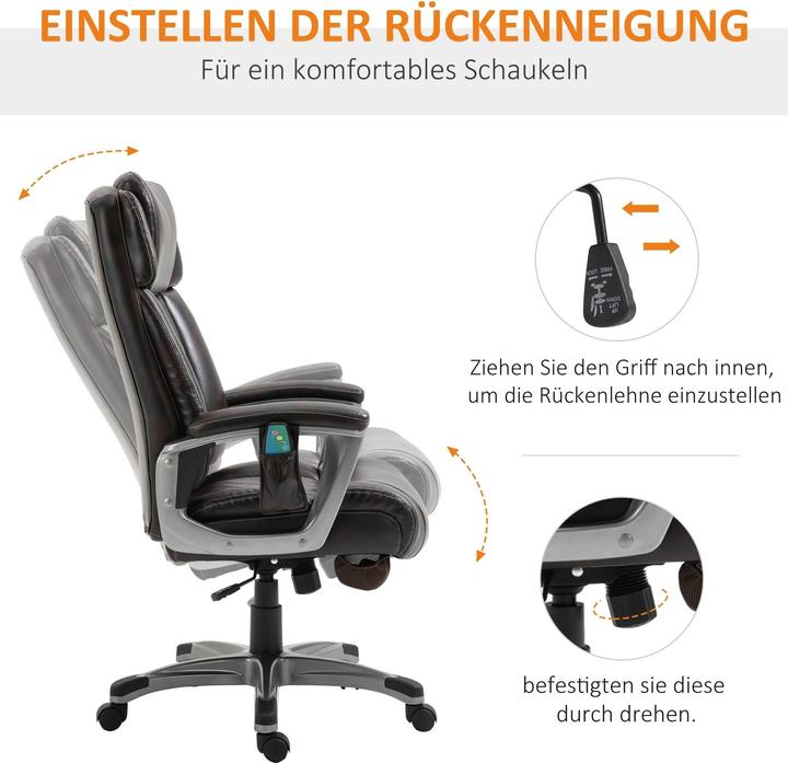 Produktbild Vinsetto Bürostuhl mit Massagefunktion