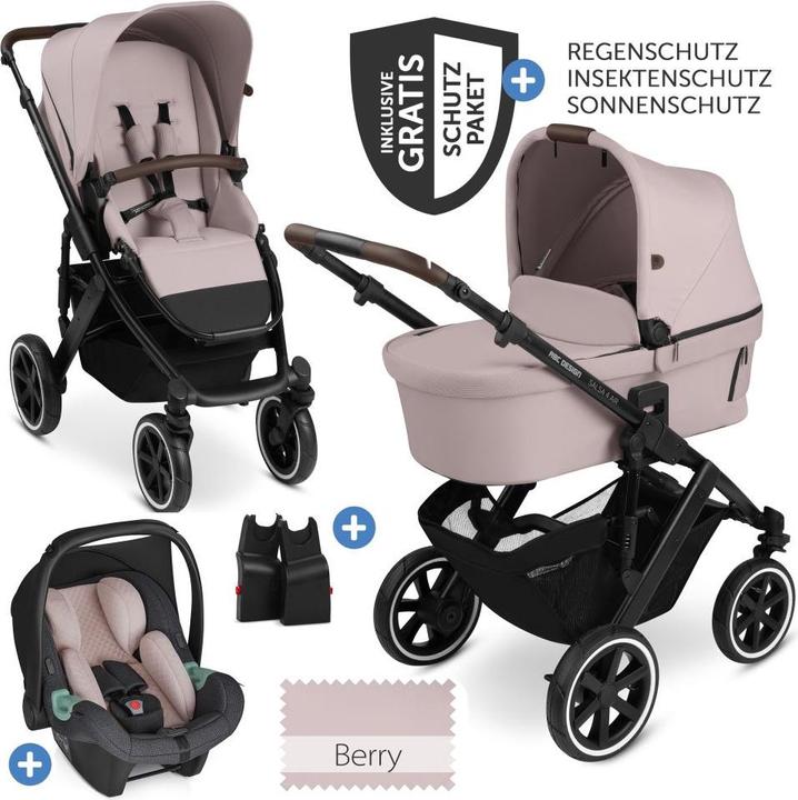 Produktbild ABC Design Kinderwagen 3 in 1 3in1 Kinderwagen-Set Salsa 4 Air - inkl. Babywanne
