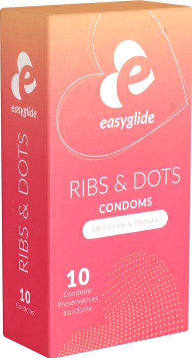 Actual product image EasyGlide Ribs & Dots (10 pcs.)