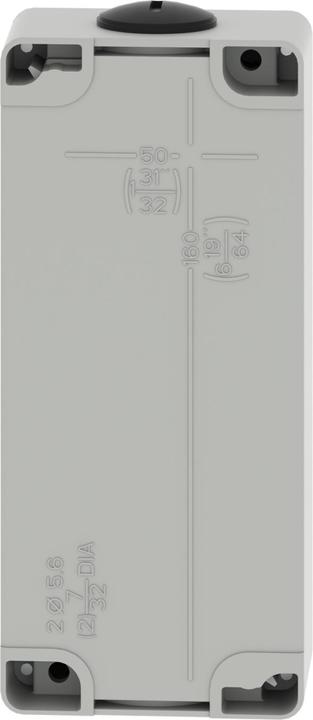 Produktbild Schneider Electric XAPD31 Leergehäuse XAP Metall grau ohne Bohrung - CSA (Gehäuse)