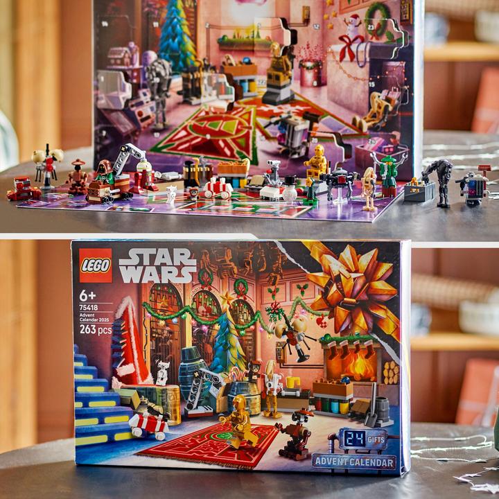 Actual product image LEGO Advent Calendar 2025 (LEGO Star Wars, 75418)