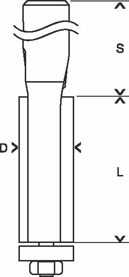 Immagine prodotto Bosch Professional Zubehör Fresa a filo Expert per laminato di legno, 12 mm, D1 12,7 mm, L 50,8 mm, G 106,8 mm