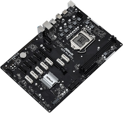 Actual product image AsRock Q270 Pro Btc+ Mining Motherboard (LGA 1151, Intel Q270, ATX)