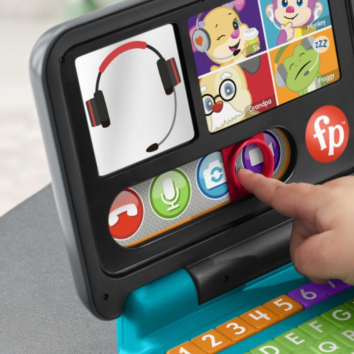 Actual product image Fisher-Price Laugh & Learn Let's Connect Laptop (Italian)