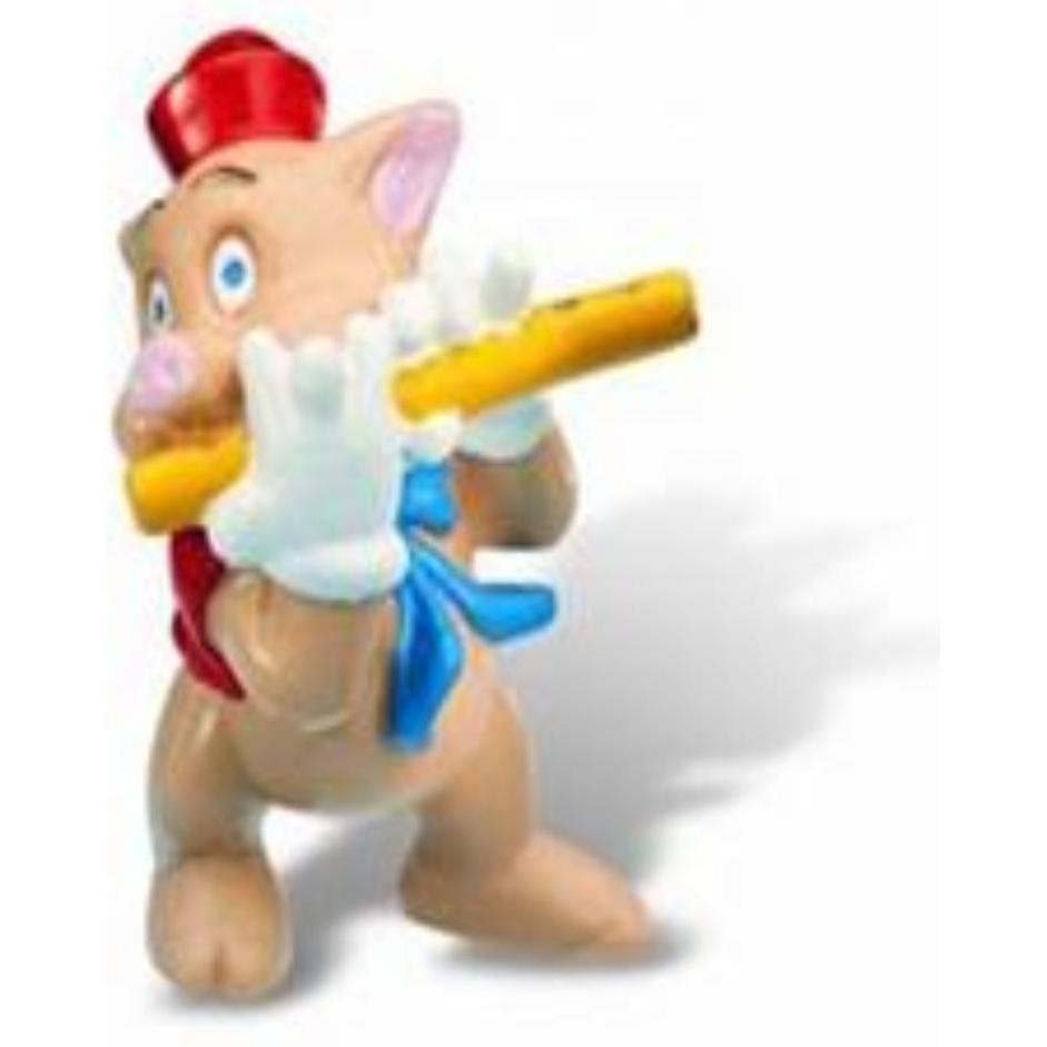 Thumbnail - Bullyland Die drei kleinen Schweinchen Figur Pfeifer