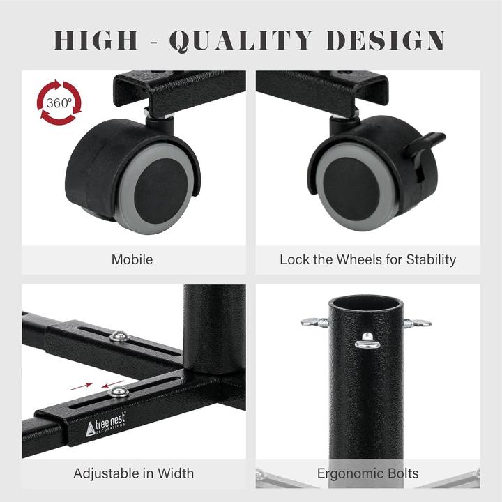Image du produit Tree Nest Support pour sapin de Noël avec roues