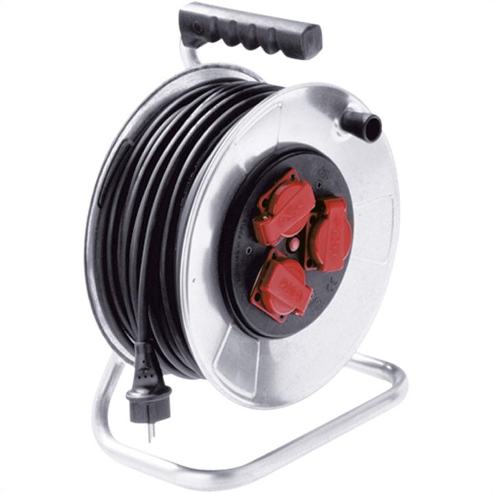 Produktbild Bachmann 398.186 Verlängerungskabel Outdoor 50 m 3 AC-Ausgänge Silber (50 m, 1.50 mm²)