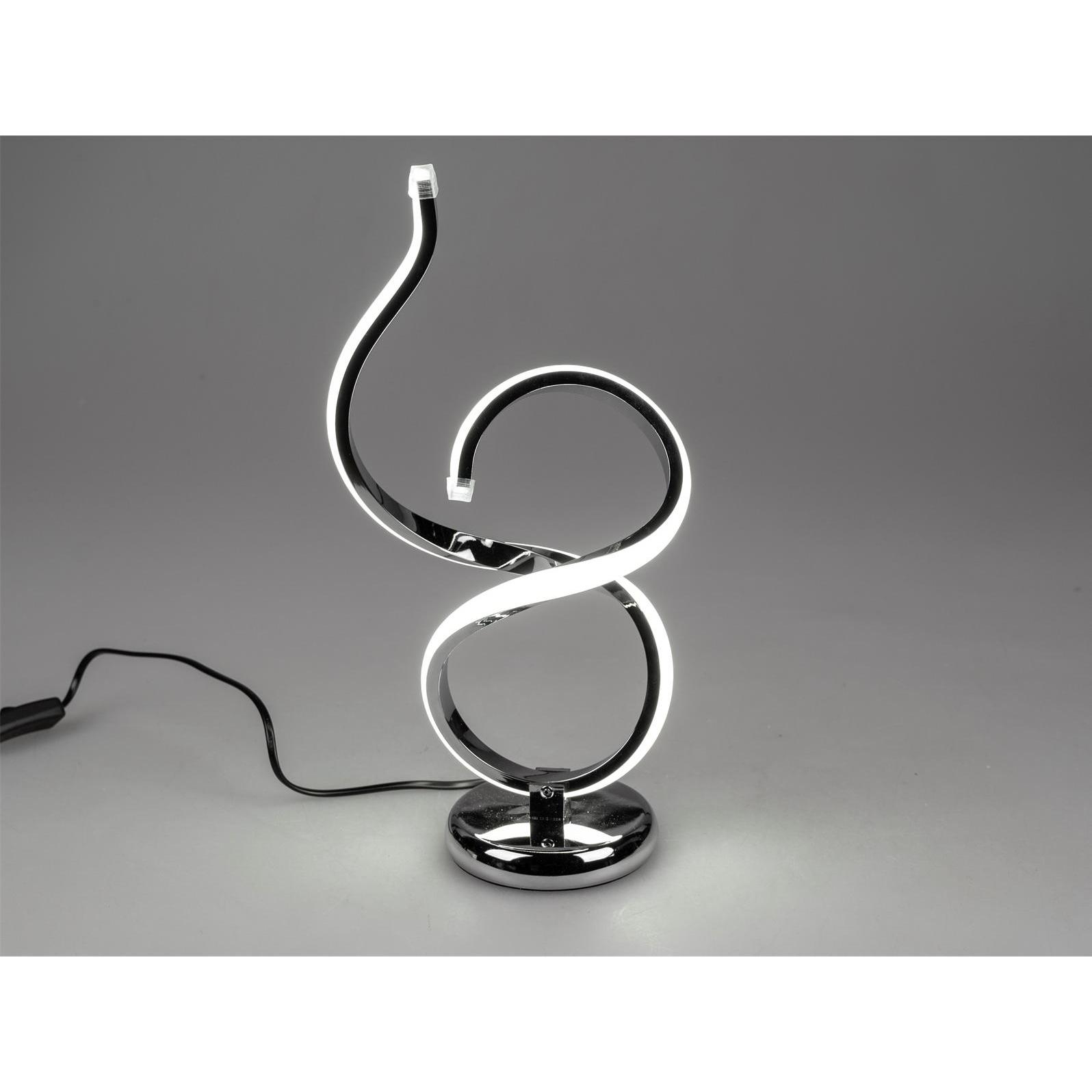 Thumbnail - Formano, Tischlampe, LED Tischlampe 38 cm Spirale Silber