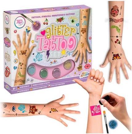 Actual product image Grafix Glitter tattoo set