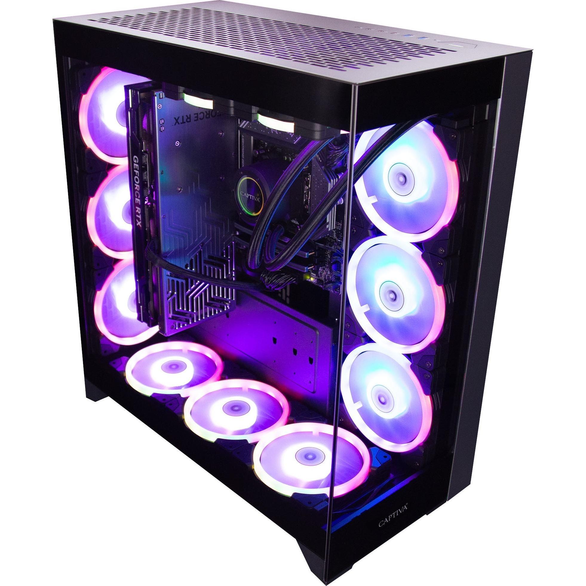 Thumbnail - Captiva I89-513 (Intel Core i9-14900KF, 64 GB, 2000 GB, GeForce RTX 5090), PC, Schwarz