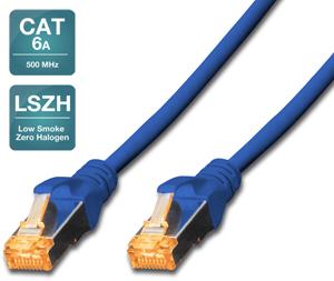 Image du produit Digitus CAT6A S-FTP Patchk.,1m, bleu (S/FTP, CAT6a, 1 m)