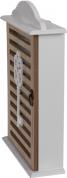 Actual product image Ootb White wooden key box with natural colored door