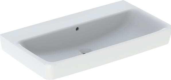 Actual product image Geberit Renova Plan, washbasin, 85x48 cm, without tap hole, with overflow, 501700 (480 mm, 850 mm)