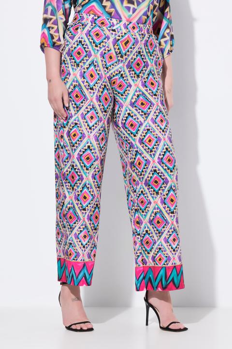 Produktbild Miamoda Schlupfhose, weites, gerades Bein, Saumbordüre (58)